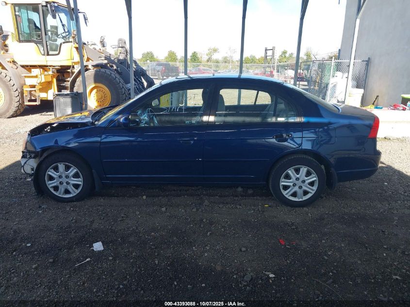 2003 Honda Civic Ex VIN: 2HGES26723H589909 Lot: 43393088