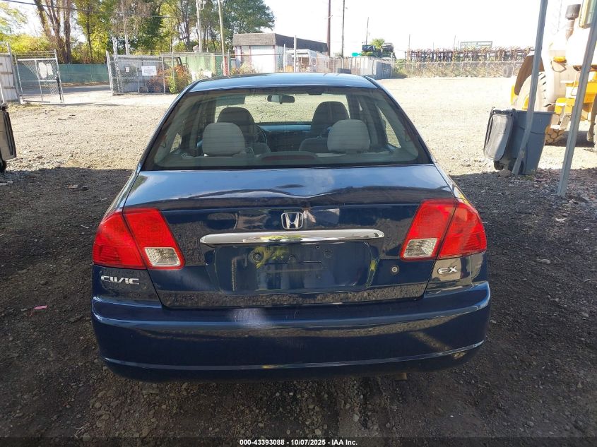 2003 Honda Civic Ex VIN: 2HGES26723H589909 Lot: 43393088