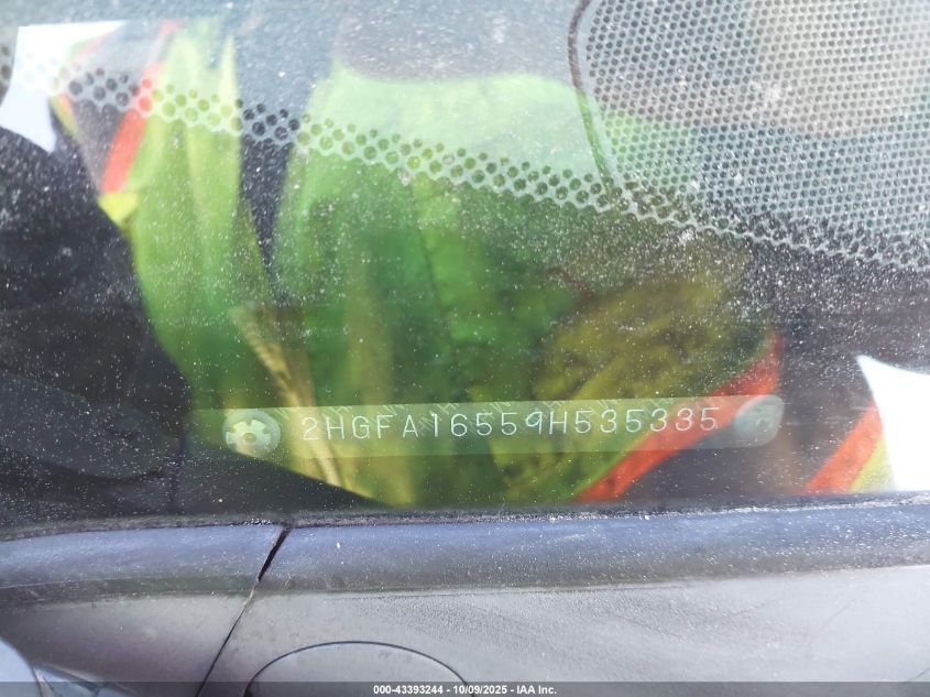 2009 Honda Civic Lx VIN: 2HGFA16559H535335 Lot: 43393244