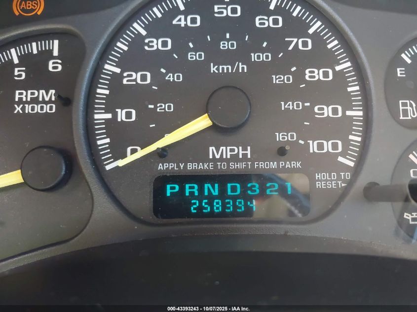 2001 GMC Yukon Xl 2500 Slt VIN: 3GKGK26G61G226943 Lot: 43393243