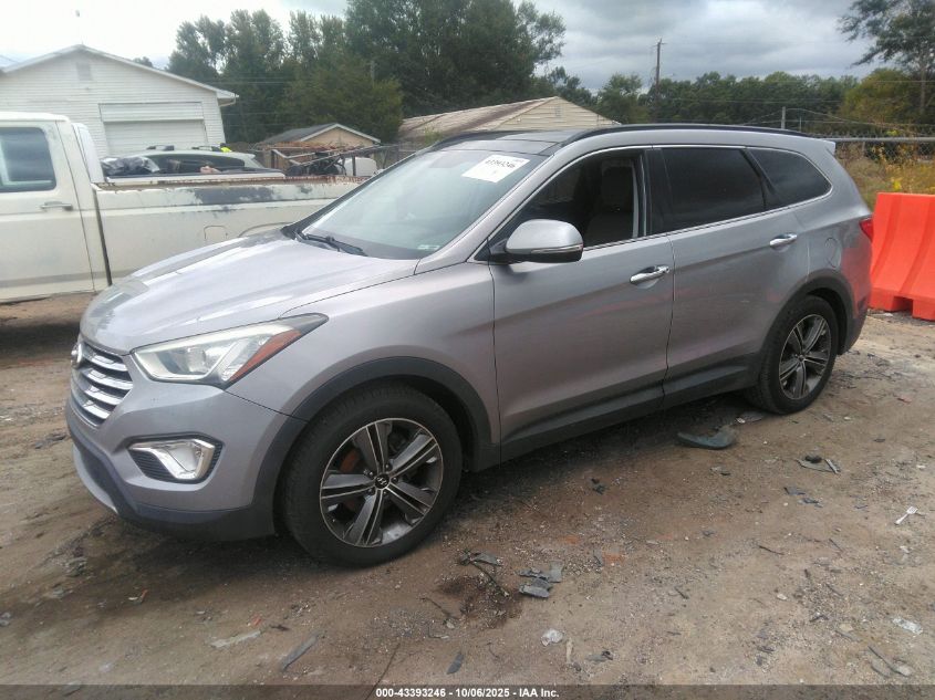 2016 Hyundai Santa Fe Se VIN: KM8SR4HF7GU141144 Lot: 43393246