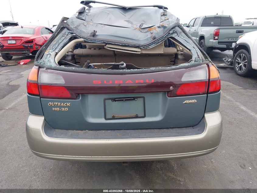 2001 Subaru Outback H6-3.0 VIN: 4S3BH806117653613 Lot: 43393268
