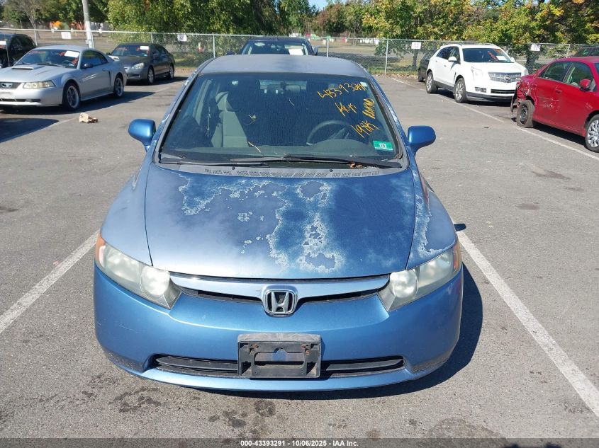 2007 Honda Civic Lx VIN: 2HGFA16557H503675 Lot: 43393291