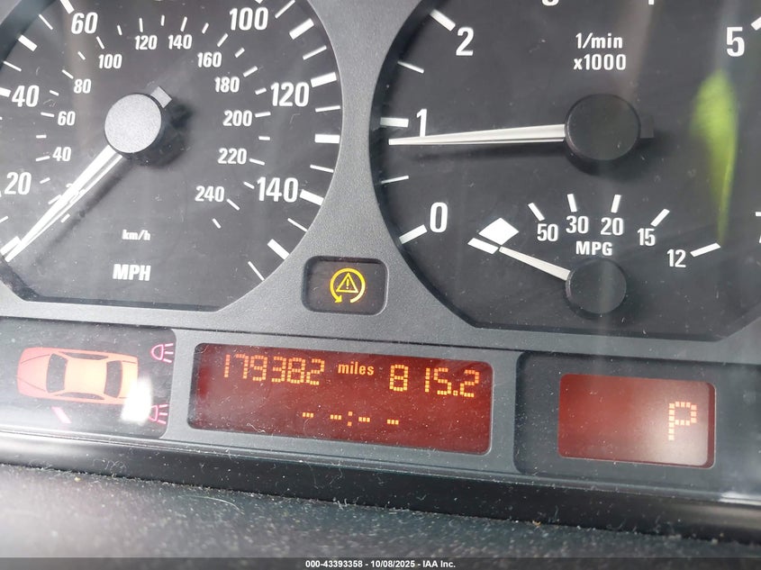 2001 BMW 325I VIN: WBAAV334X1FU91811 Lot: 43393358