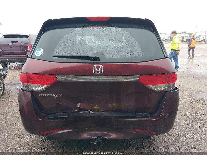2014 Honda Odyssey Ex VIN: 5FNRL5H40EB136172 Lot: 43393417