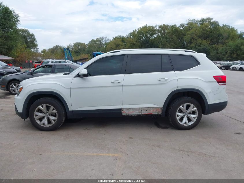 2018 Volkswagen Atlas 3.6L V6 Se VIN: 1V2CR2CAXJC504590 Lot: 43393420