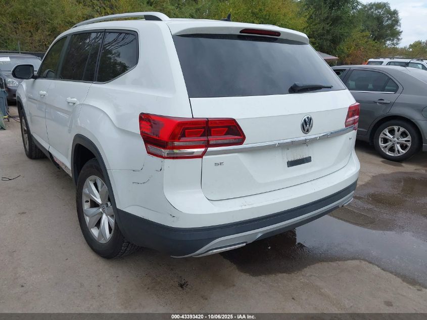 2018 Volkswagen Atlas 3.6L V6 Se VIN: 1V2CR2CAXJC504590 Lot: 43393420