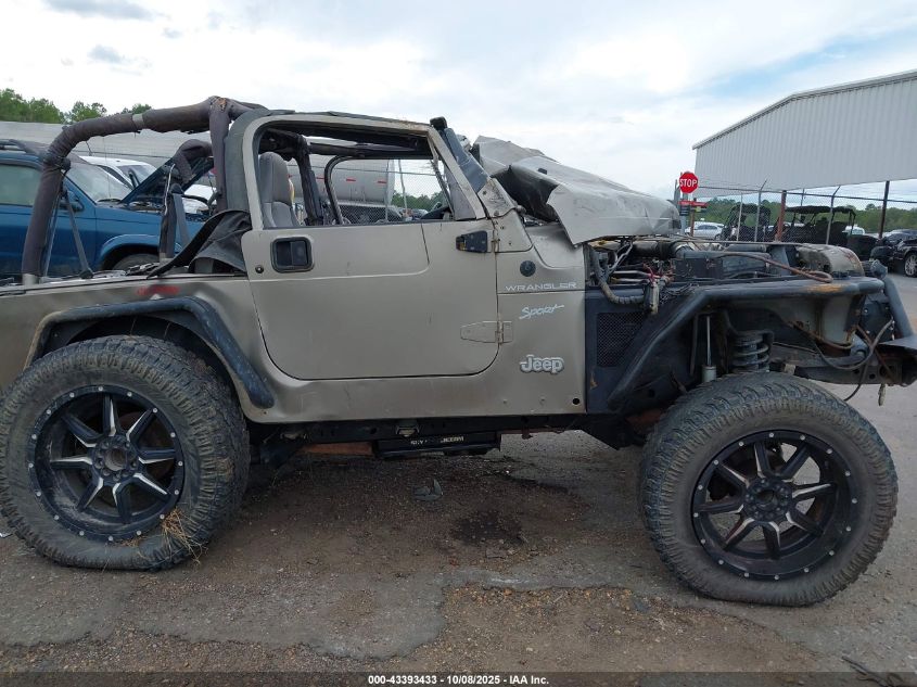 2002 Jeep Wrangler Sport VIN: 1J4FA49S52P771545 Lot: 43393433