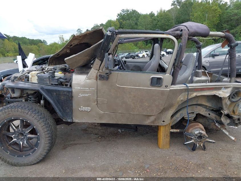 2002 Jeep Wrangler Sport VIN: 1J4FA49S52P771545 Lot: 43393433