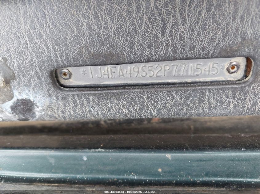 2002 Jeep Wrangler Sport VIN: 1J4FA49S52P771545 Lot: 43393433