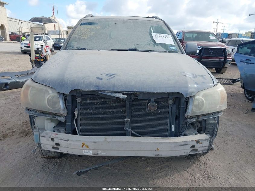 2006 Toyota Highlander Limited V6 VIN: JTEEP21A660165186 Lot: 43393453