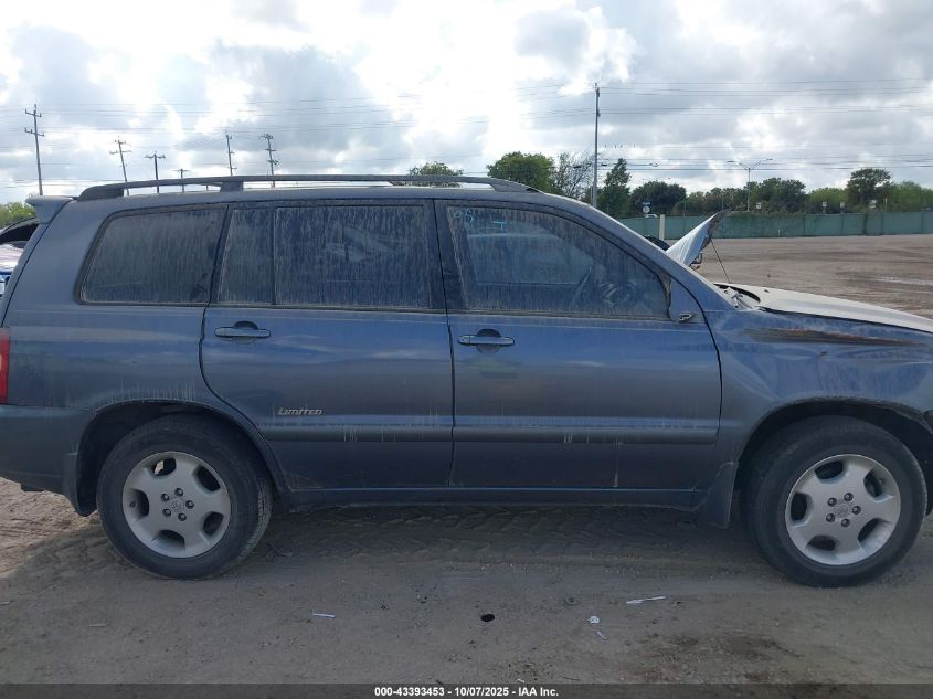 2006 Toyota Highlander Limited V6 VIN: JTEEP21A660165186 Lot: 43393453