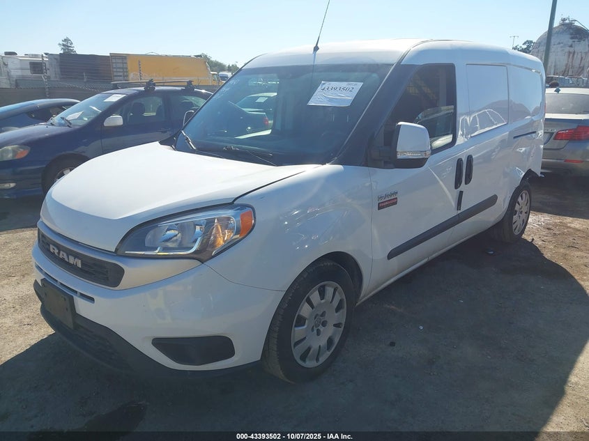 Vin: zfbhrfbb5m6t25162, lot: 43888267, ram promaster city tradesman slt 20212
