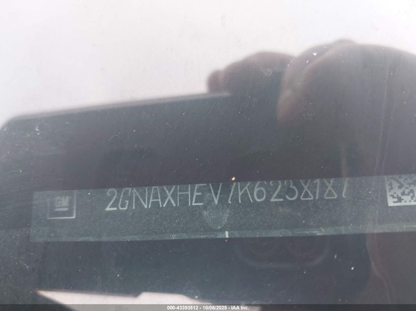 2019 Chevrolet Equinox Ls VIN: 2GNAXHEV7K6238187 Lot: 43393512