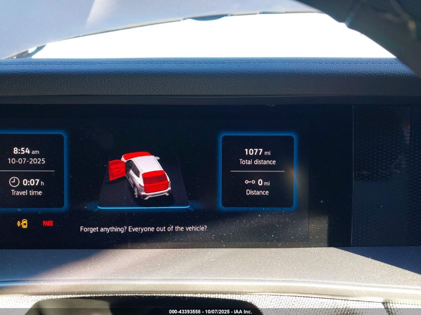 2025 Volkswagen Tiguan 2.0T S VIN: 3VVCR7RM3SM020505 Lot: 43393558