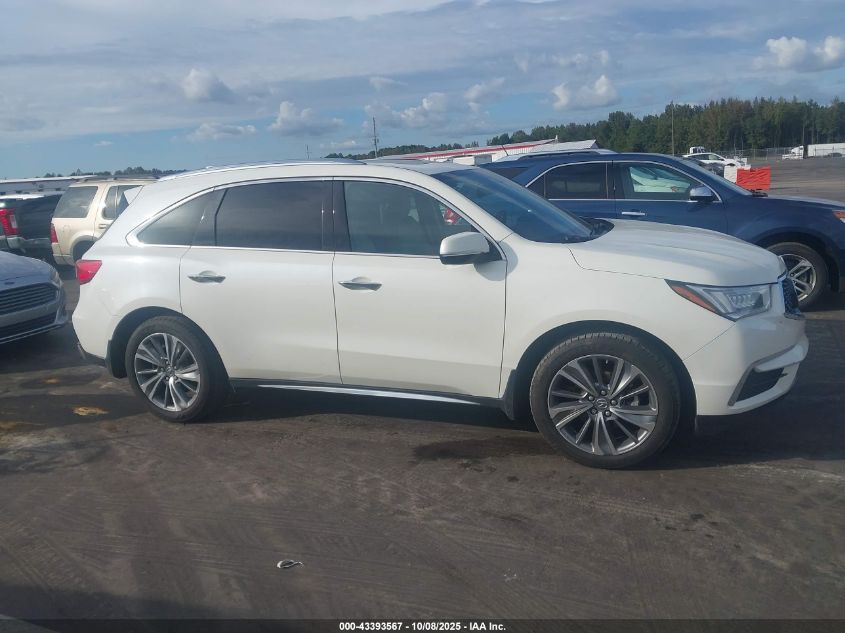 2017 Acura Mdx Technology Package VIN: 5FRYD3H51HB004613 Lot: 43393567