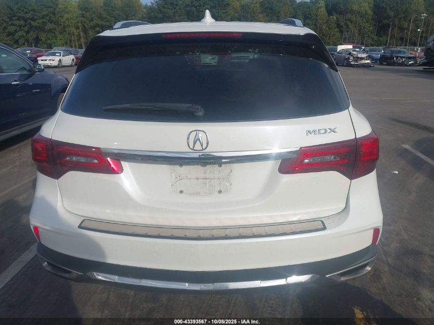 2017 Acura Mdx Technology Package VIN: 5FRYD3H51HB004613 Lot: 43393567