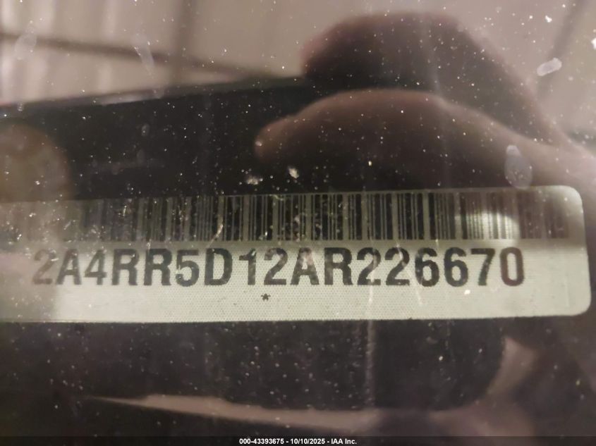 2010 Chrysler Town & Country Touring VIN: 2A4RR5D12AR226670 Lot: 43393675