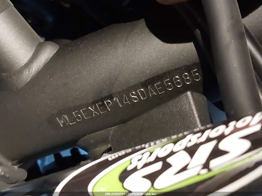 2025 Kawasaki Ex650 P VIN: ML5EXEP14SDAE5685 Lot: 43393701