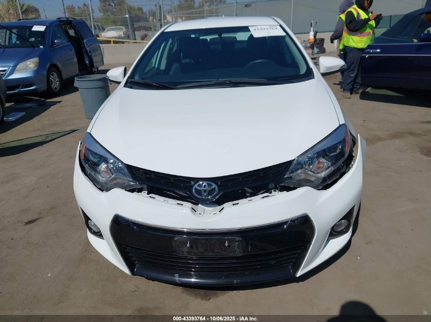 2014 Toyota Corolla S Plus VIN: 5YFBURHE3EP176233 Lot: 43393764