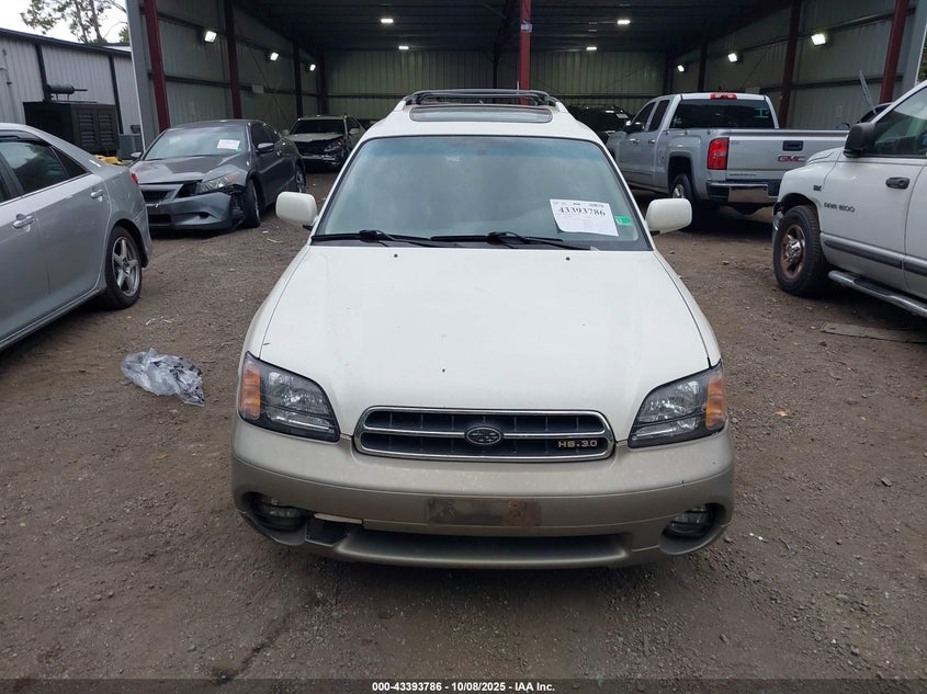 2001 Subaru Outback H6-3.0 VIN: 4S3BH806117644314 Lot: 43393786