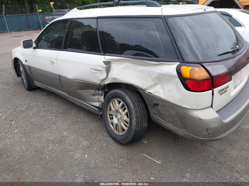 2001 Subaru Outback H6-3.0 VIN: 4S3BH806117644314 Lot: 43393786