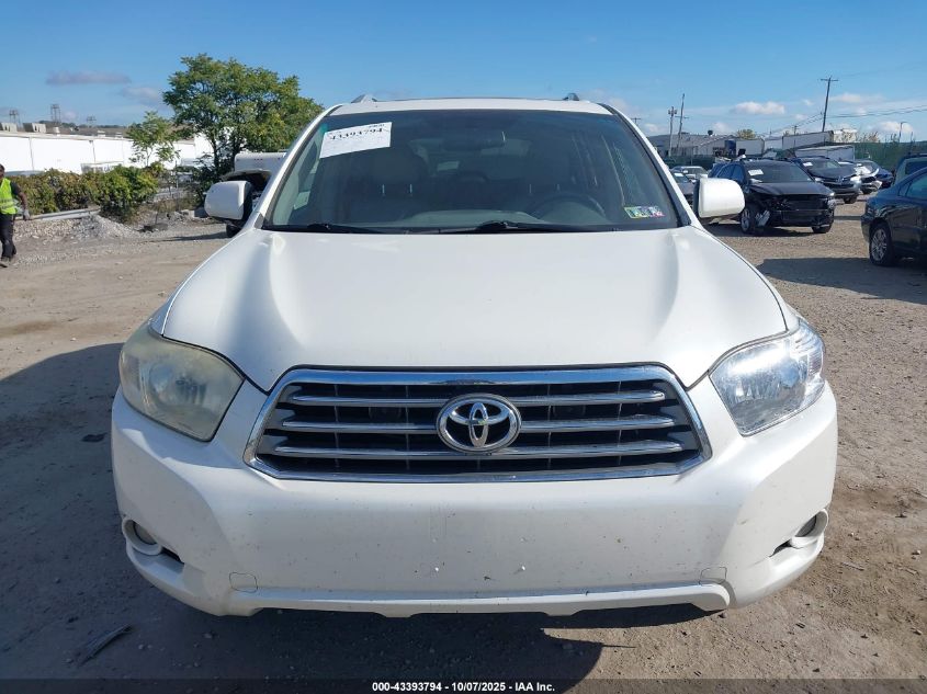 2008 Toyota Highlander Limited VIN: JTEES42A382060315 Lot: 43393794