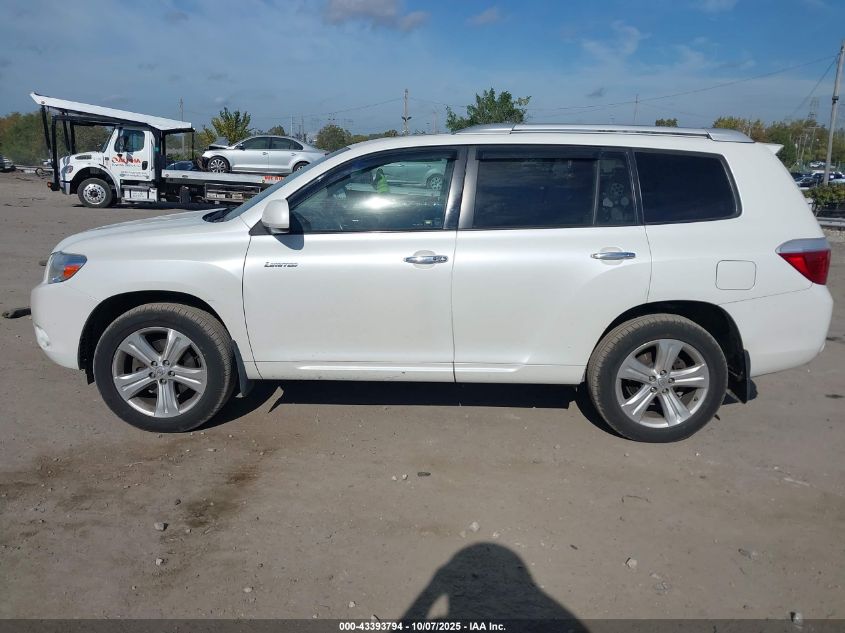 2008 Toyota Highlander Limited VIN: JTEES42A382060315 Lot: 43393794