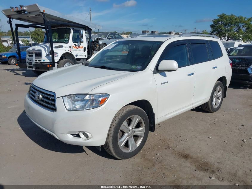 2008 Toyota Highlander Limited VIN: JTEES42A382060315 Lot: 43393794