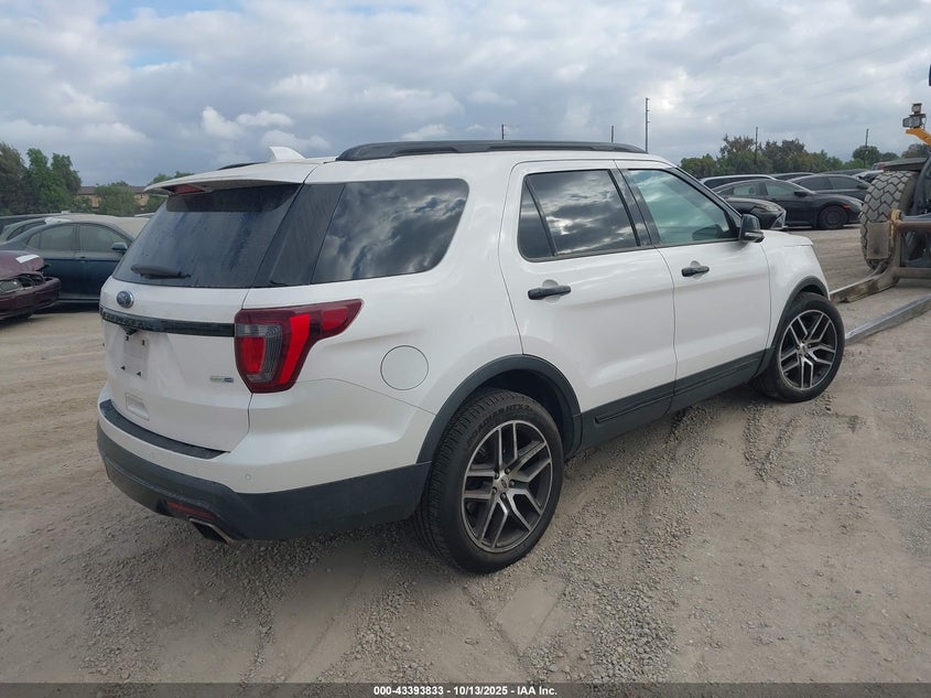 Vin: 1fm5k8gt8hge24250, lot: 43888598, ford explorer sport 20174