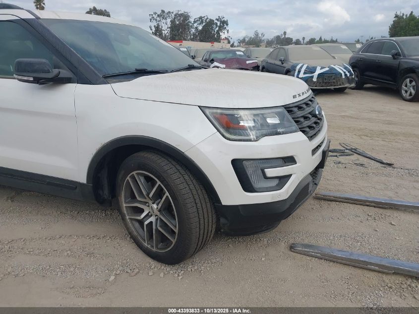 2017 Ford Explorer Sport VIN: 1FM5K8GT8HGE24250 Lot: 43393833