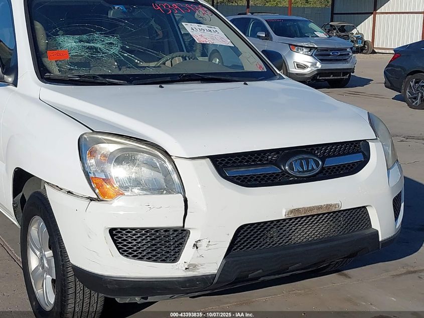 2010 Kia Sportage Lx VIN: KNDKG3A42A7719010 Lot: 43393835