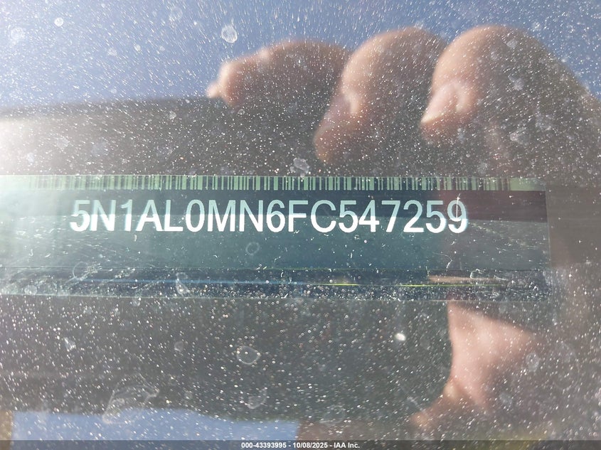 2015 INFINITI QX60 5N1AL0MN6FC547259