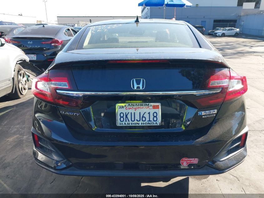 2018 Honda Clarity Plug-In Hybrid Touring VIN: JHMZC5F30JC004853 Lot: 43394001
