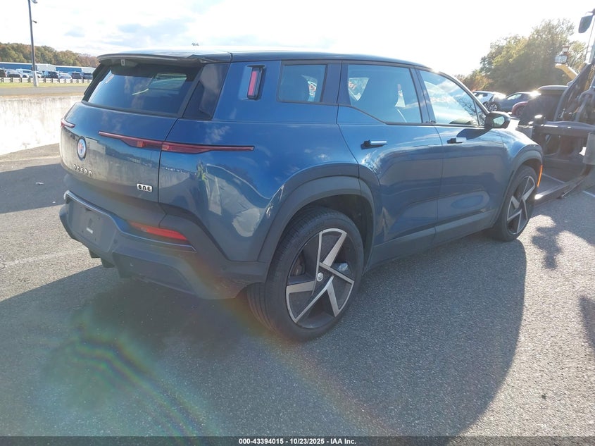 Vin: vcf1zbu25pg003995, lot: 43888780, fisker ocean one 20234