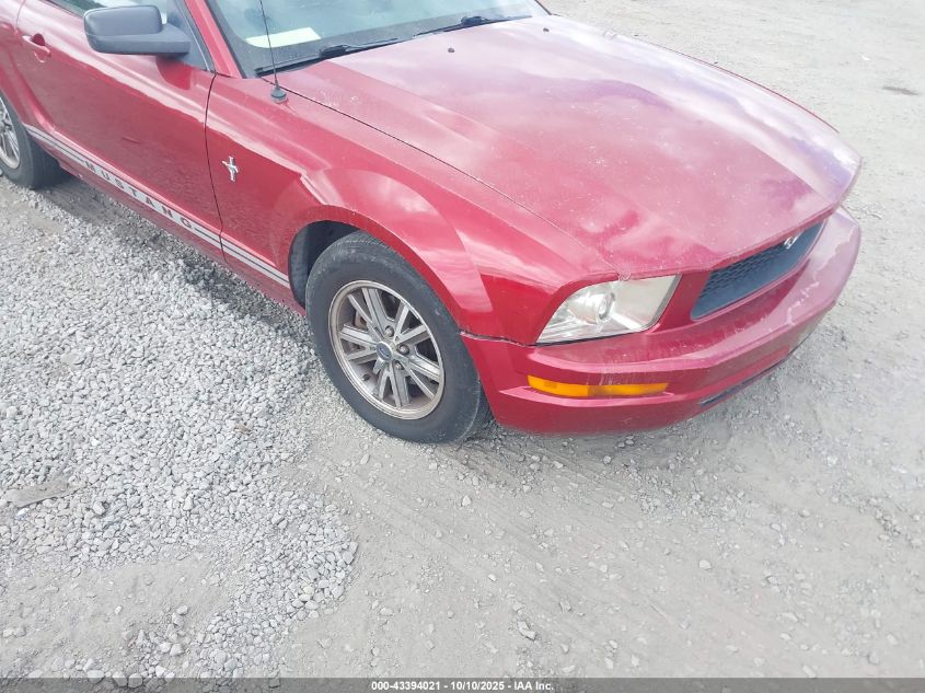 2005 Ford Mustang V6 Deluxe/V6 Premium VIN: 1ZVFT80N255206164 Lot: 43394021