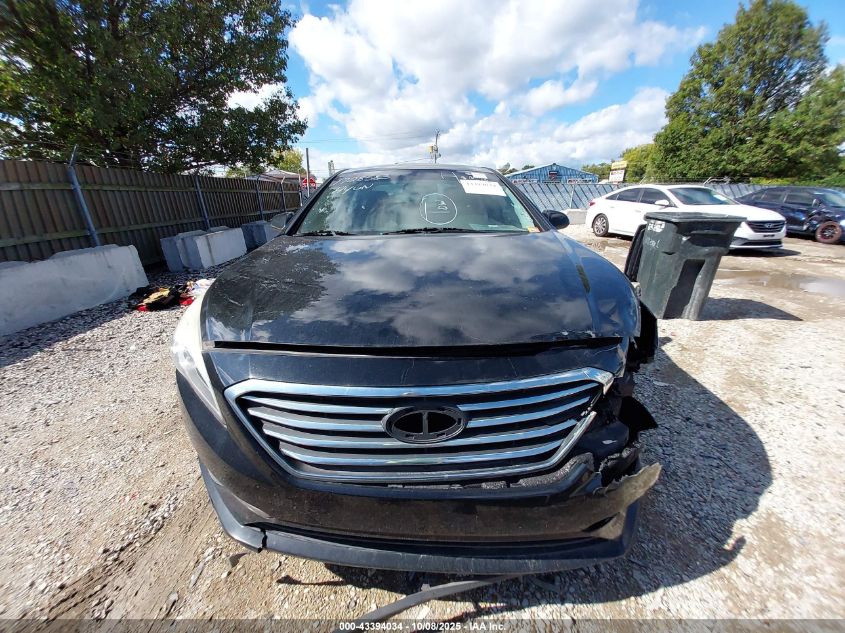 2017 Hyundai Sonata Se VIN: 5NPE24AF5HH477855 Lot: 43394034