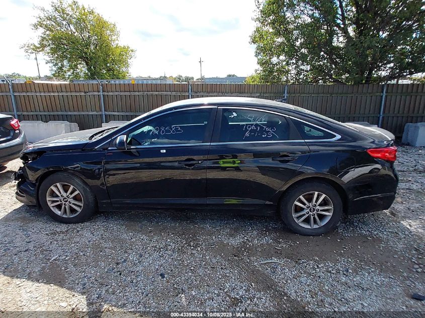 2017 Hyundai Sonata Se VIN: 5NPE24AF5HH477855 Lot: 43394034