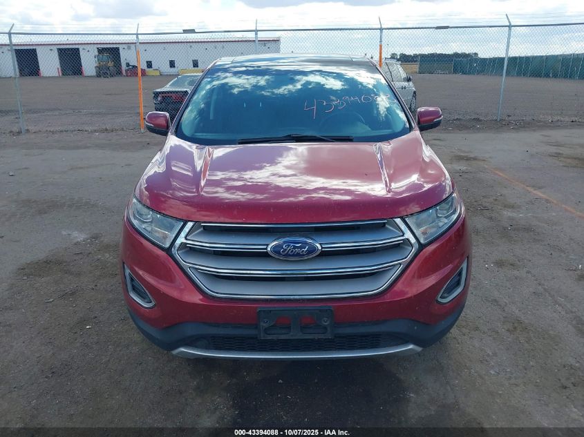 2015 Ford Edge Titanium VIN: 2FMTK4K95FBB55804 Lot: 43394088