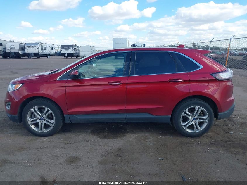 2015 Ford Edge Titanium VIN: 2FMTK4K95FBB55804 Lot: 43394088