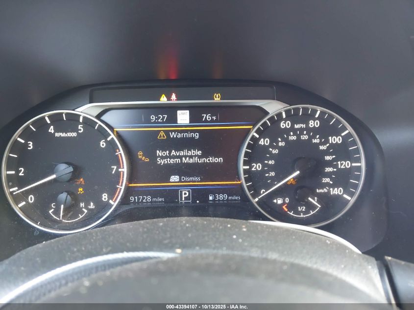 2022 Nissan Altima Sl Intelligent Awd VIN: 1N4BL4EW7NN412114 Lot: 43394107