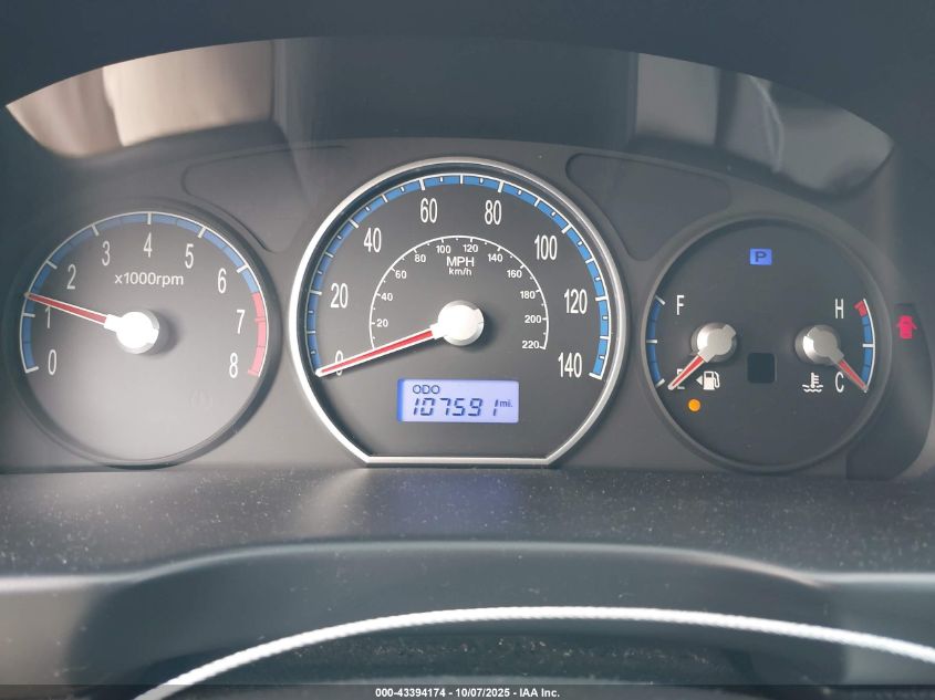 2009 Hyundai Santa Fe Gls VIN: 5NMSG13D69H270761 Lot: 43394174