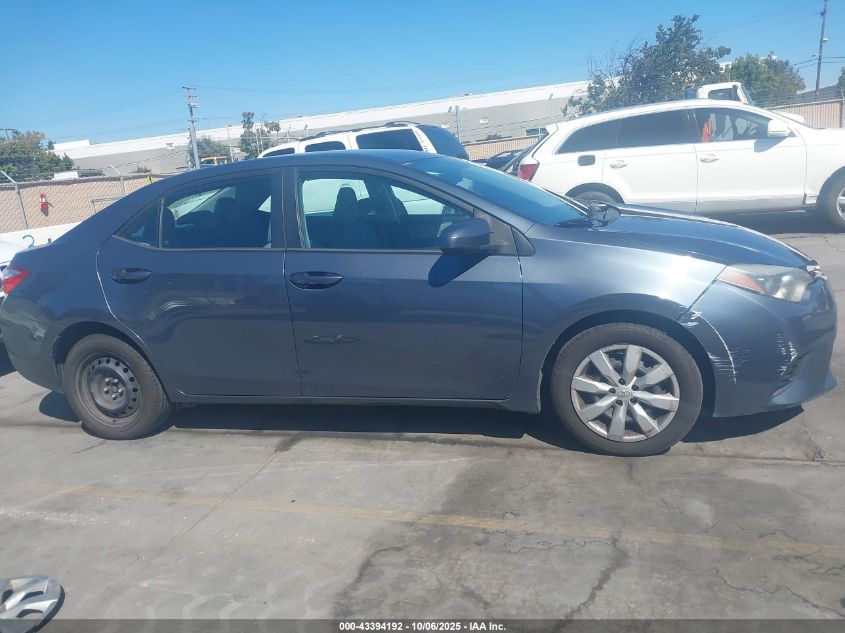 2015 Toyota Corolla Le VIN: 2T1BURHE3FC257590 Lot: 43394192