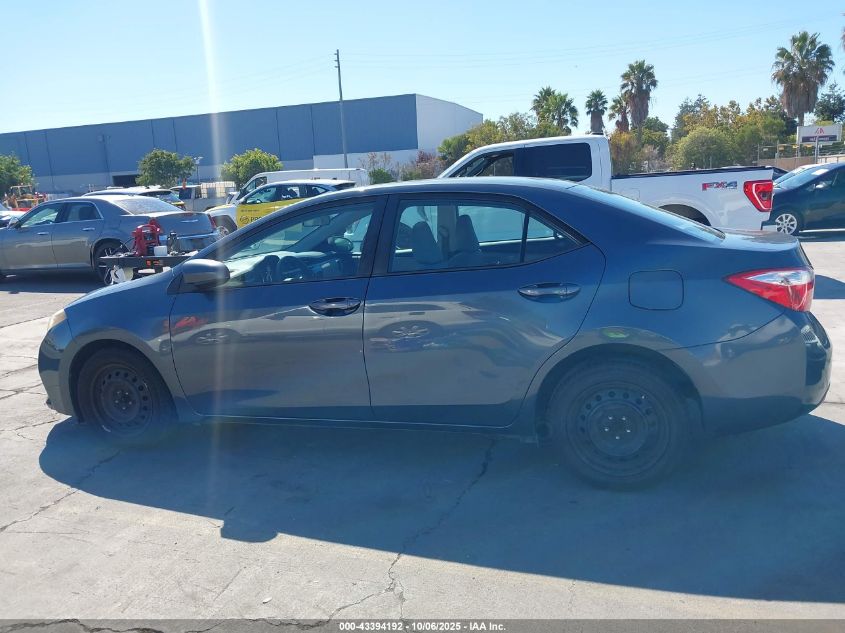 2015 Toyota Corolla Le VIN: 2T1BURHE3FC257590 Lot: 43394192