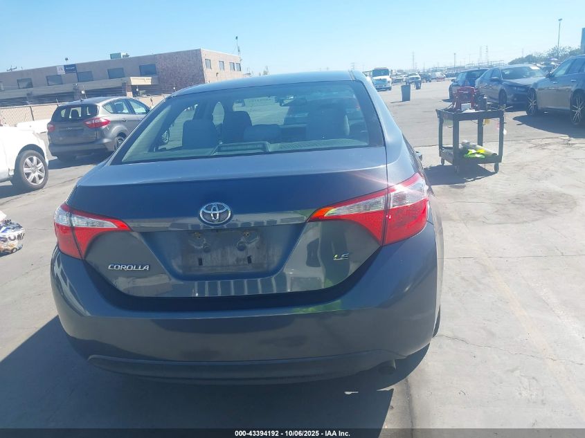 2015 Toyota Corolla Le VIN: 2T1BURHE3FC257590 Lot: 43394192