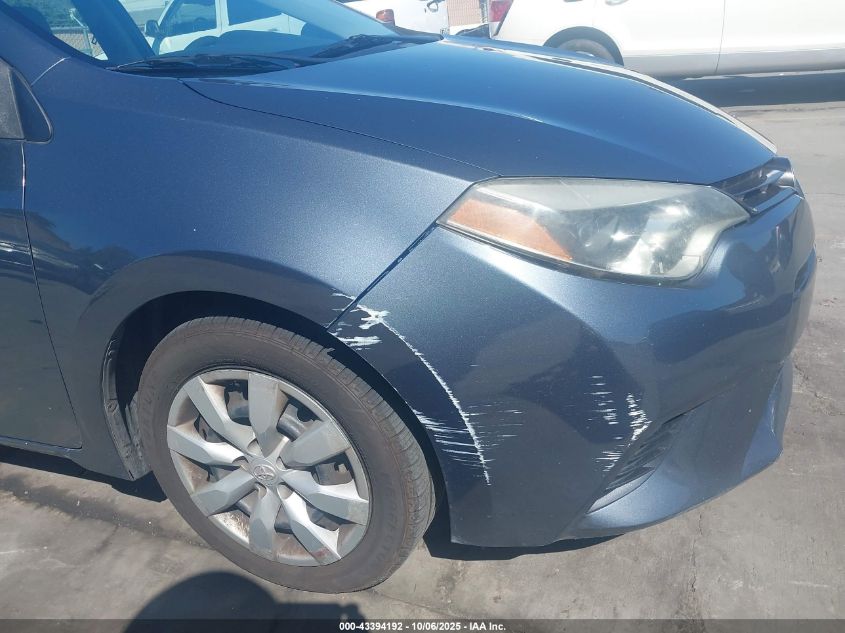 2015 Toyota Corolla Le VIN: 2T1BURHE3FC257590 Lot: 43394192