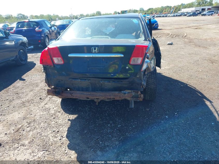 2001 Honda Civic Ex VIN: 1HGES25781L049997 Lot: 43394240