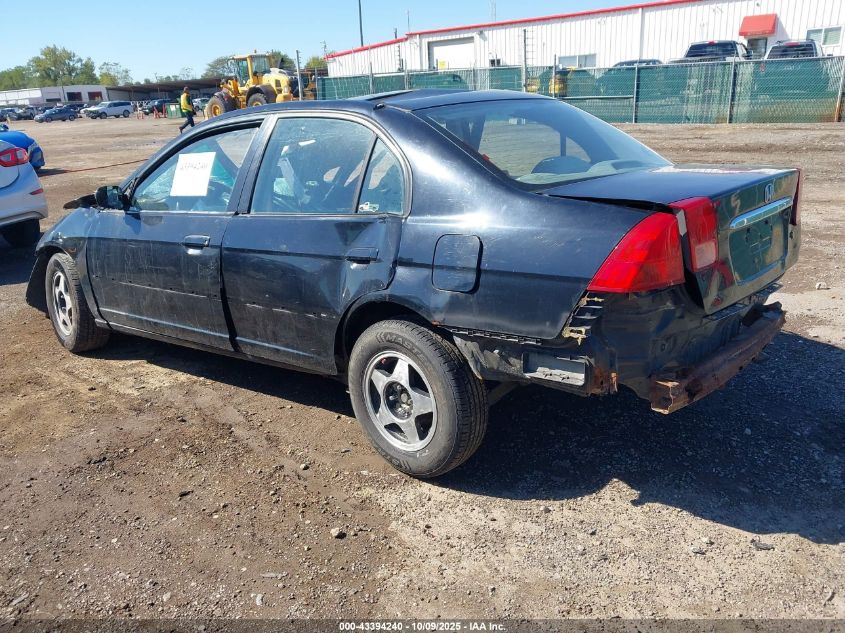 2001 Honda Civic Ex VIN: 1HGES25781L049997 Lot: 43394240