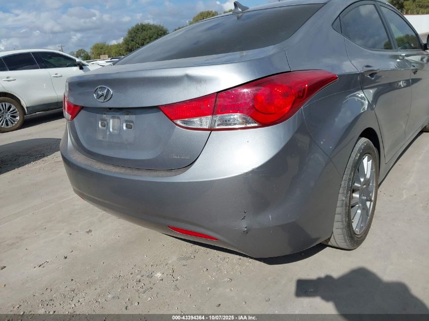 2012 Hyundai Elantra Limited (Ulsan Plant) VIN: KMHDH4AE5CU276498 Lot: 43394364