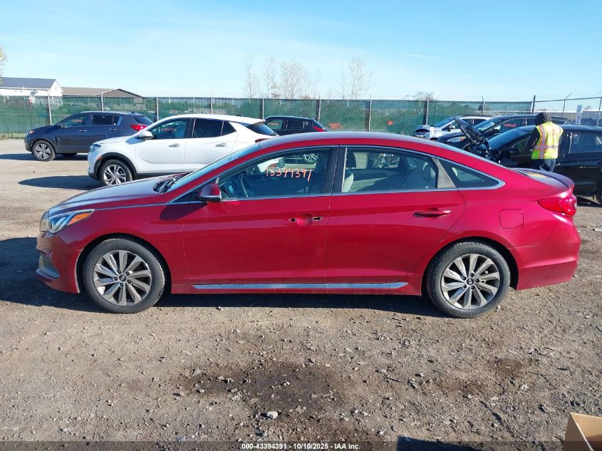 2016 Hyundai Sonata Sport VIN: 5NPE34AF8GH429844 Lot: 43394391
